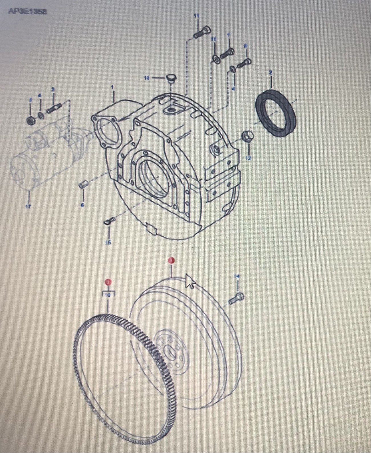 FENDT V836864270/Fendt koło zamachowe/Fendt 6335 C