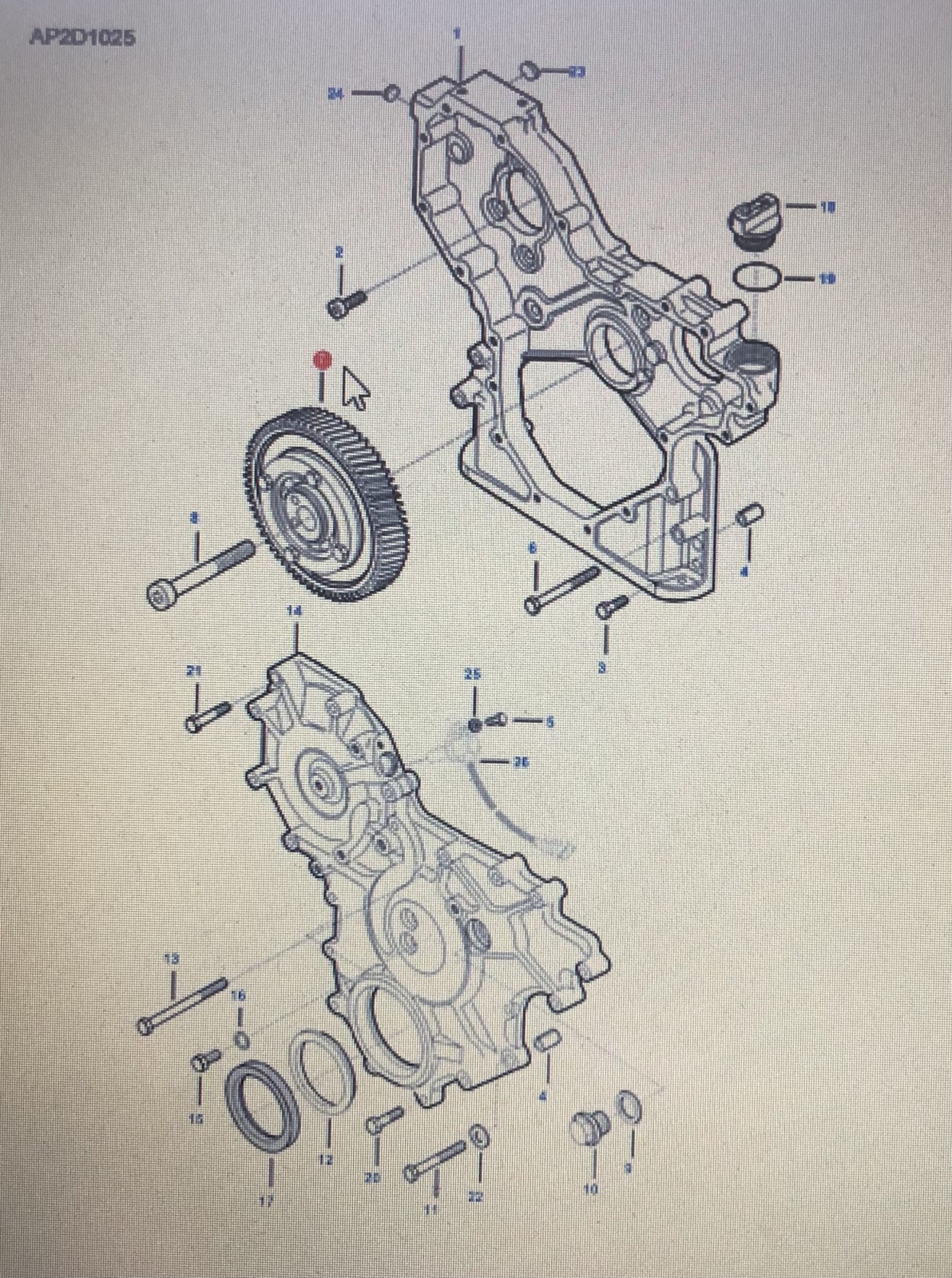 FENDT V837073583/Fendt koło zebate pośrednie/Fendt 6335C
