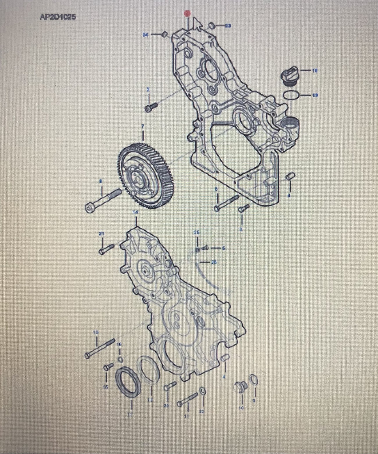FENDT V837074705/Fendt obudowa koła zębatego/Fendt 6335 C