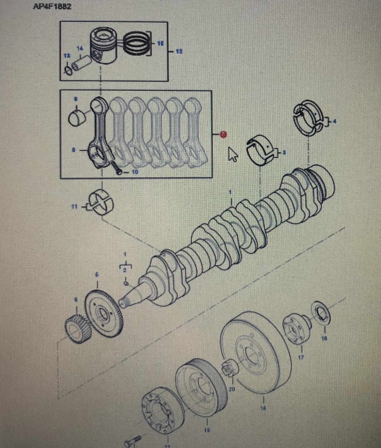 FENDT V837079475/Fendt korbowód/Fendt 6335C