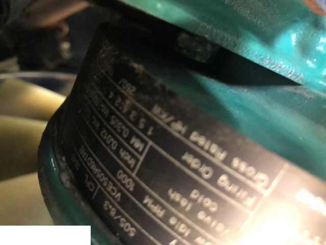 Fits Cummins® CM 8.3T Engine Good Running S/N: 45392765 BLOCK: 3926567 CPL: 2101