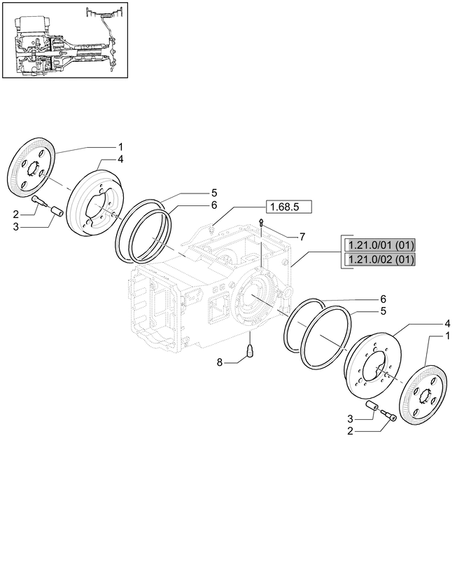 New Holland T6010 T6070 Tłok 5191494