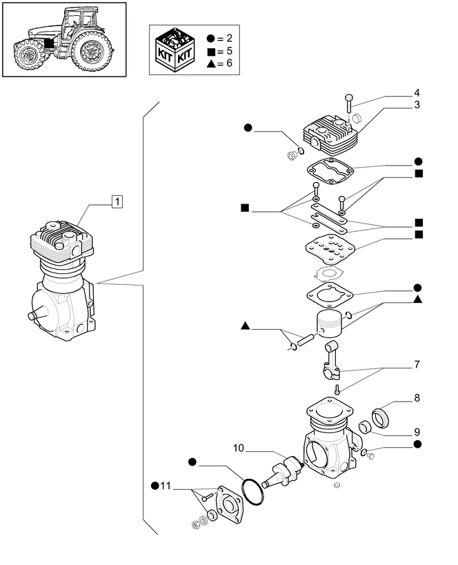 New Holland T6010 Zestaw 84164373