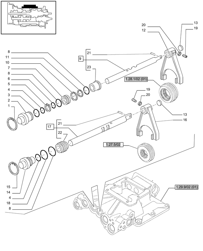 New Holland T6010 T6090 T6070 Pręt 47127527