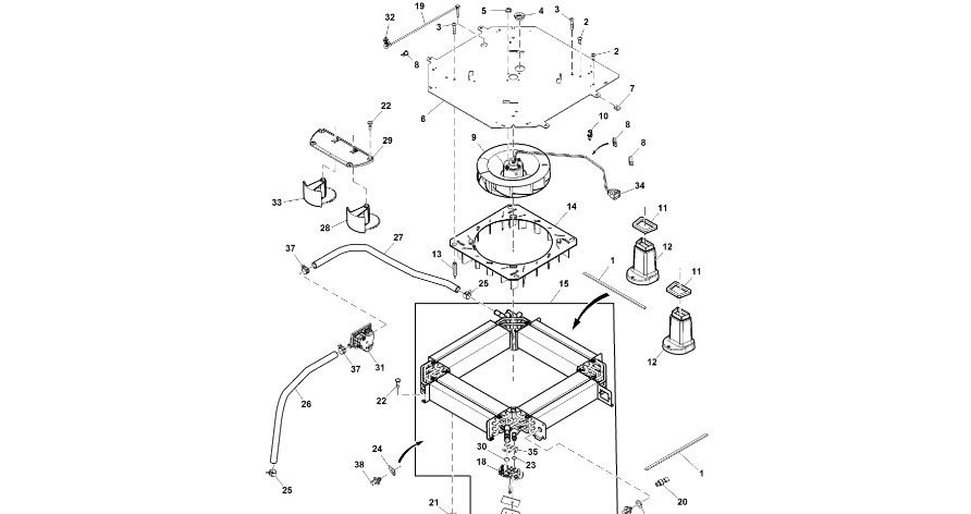 John Deere 9470RX - Dmuchawa RE556940 (HVAC)