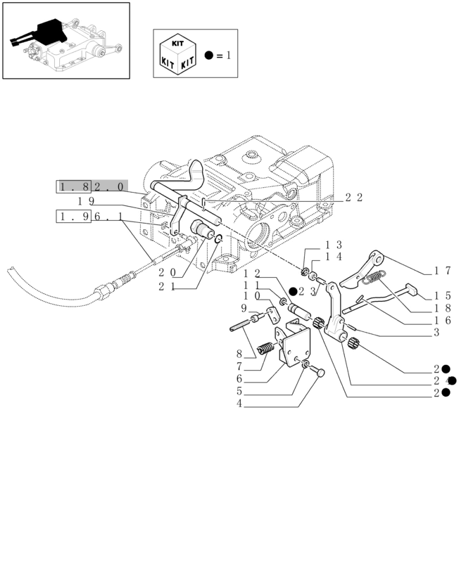 New Holland T6010 T6090 T6070 Ogniwo spinające 5126220