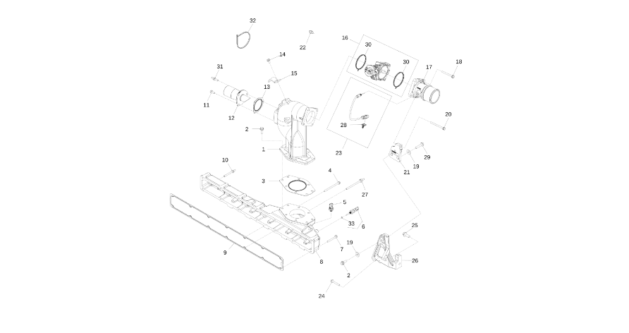John Deere 9470RX - Zawór dolotowy DZ121939 (Silnik)