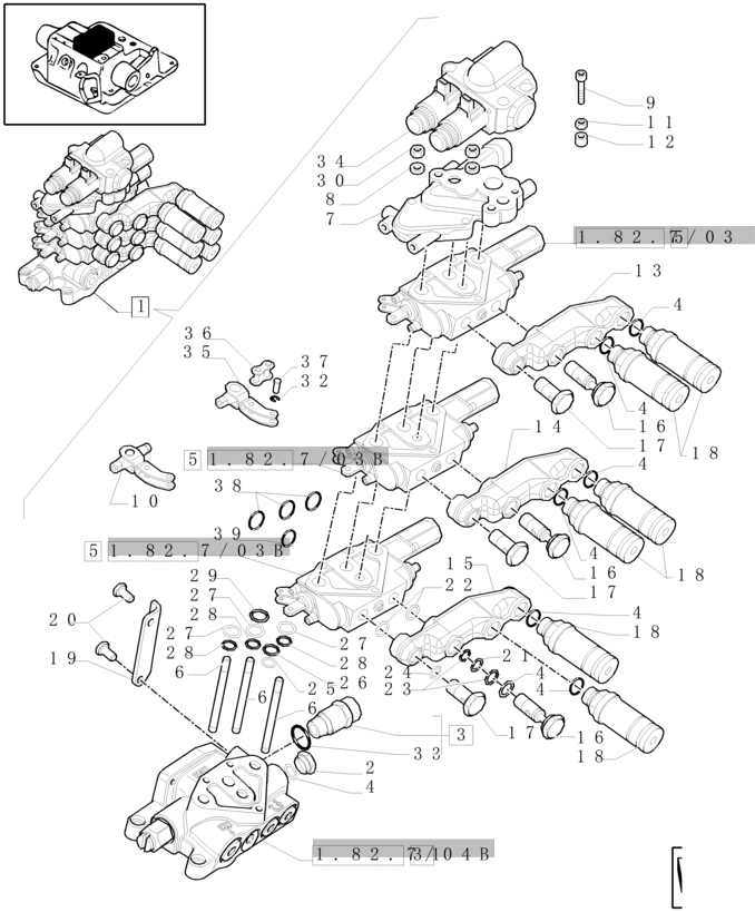 New Holland T6010 T6070 Zawór sterujący 87551652