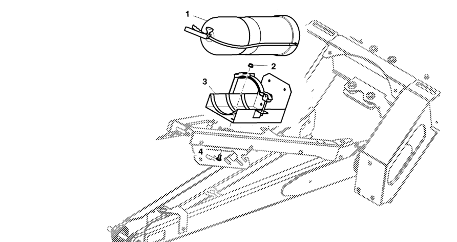 John Deere 960 - Gaśnica TY25183 (Rama, pokrywy, róźne)