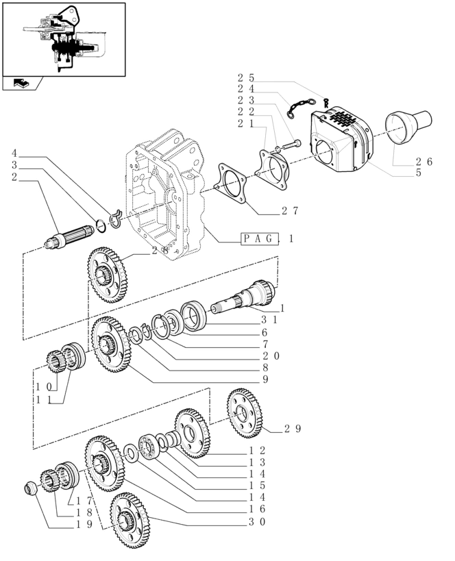 New Holland T6010 Koło zębate 87373886