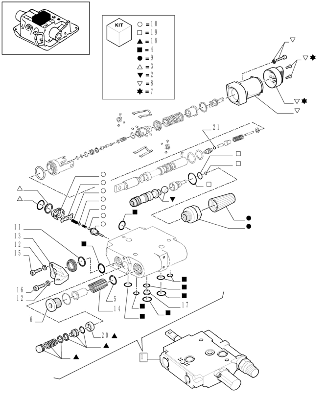 New Holland T6010 T6070 Zestaw naprawczy 87531919