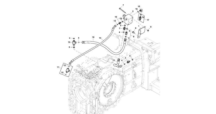 John Deere 9470RX - Zawór zwrotny RE256409 (Hamulec)