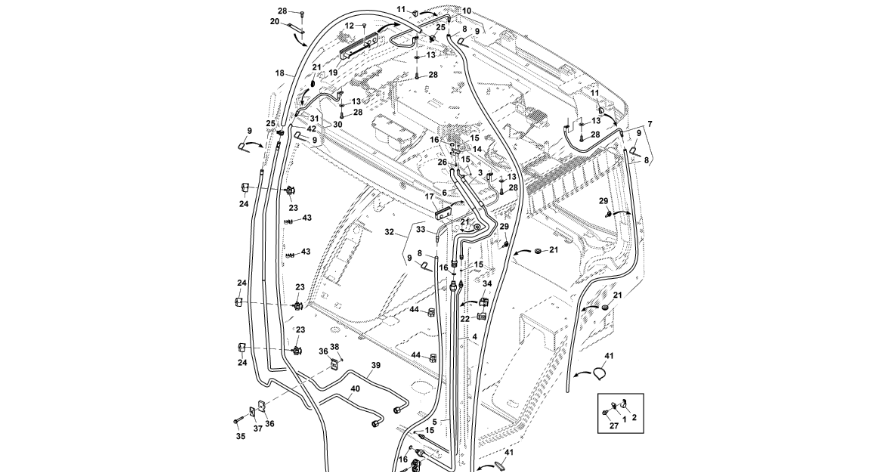 John Deere 9470RX - Linia RE579567 (HVAC)
