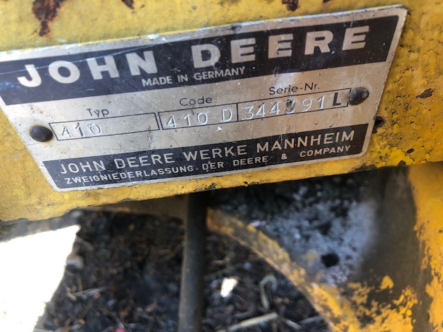 John deere 410 [części] Łyźka