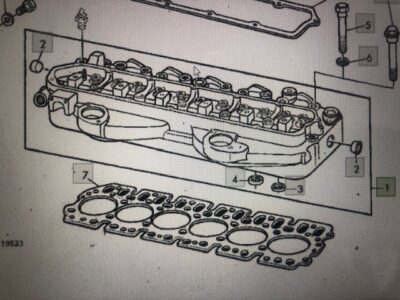 John Deere 6359D - Głowica Cylindrów - AR73978 , Re56303 , R62152 , R62143 , R61035 , R63694