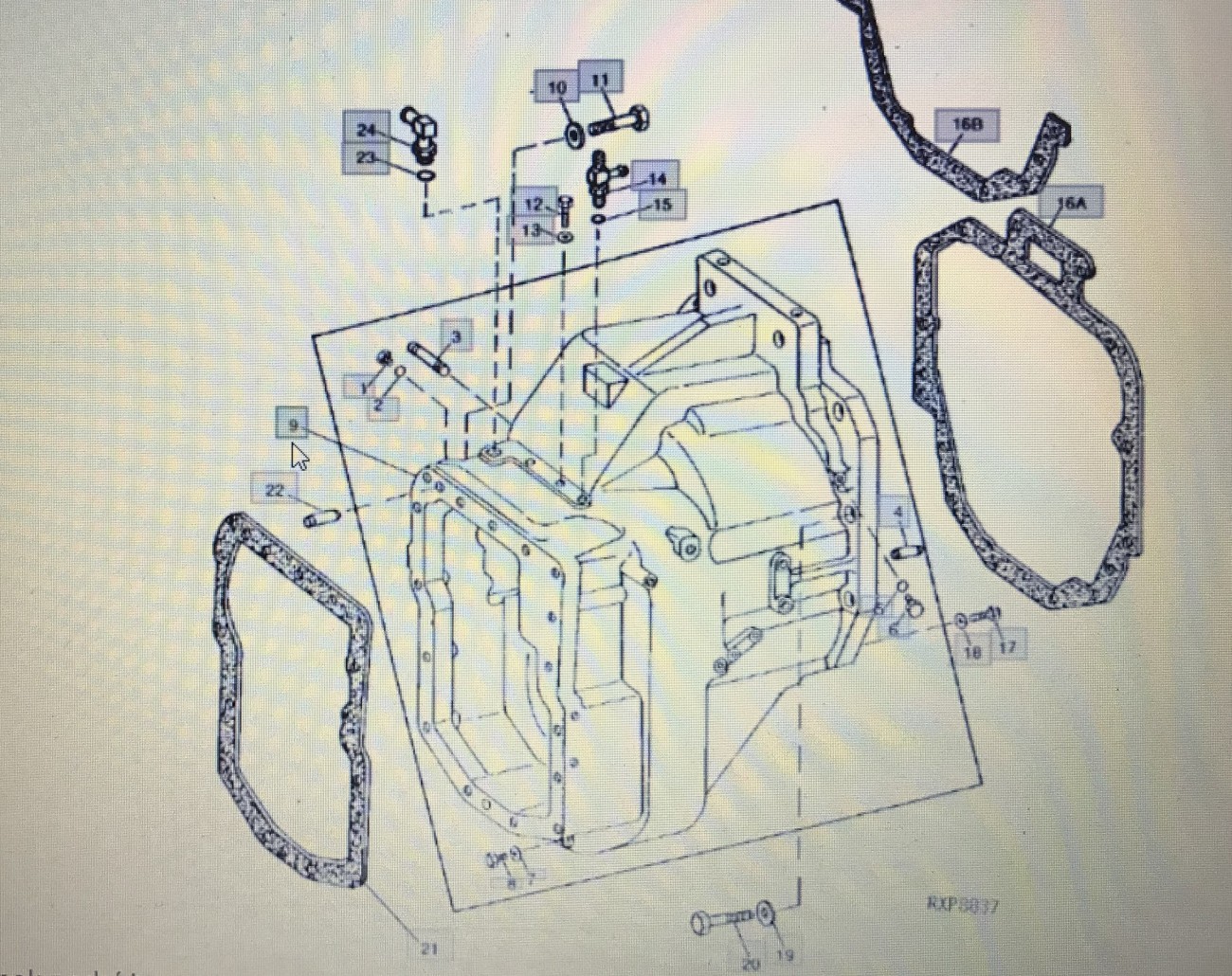 John Deere AR 92598/obudowa/John Deere 4555/4755/4955 Nr części AR92598