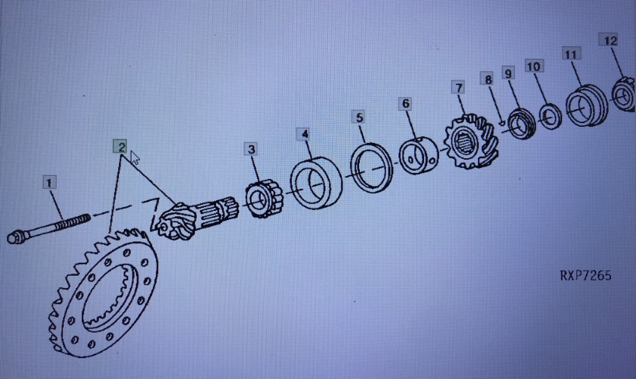 John Deere AR104063bieg/przekładnia/John Deere 4555/4755/4955