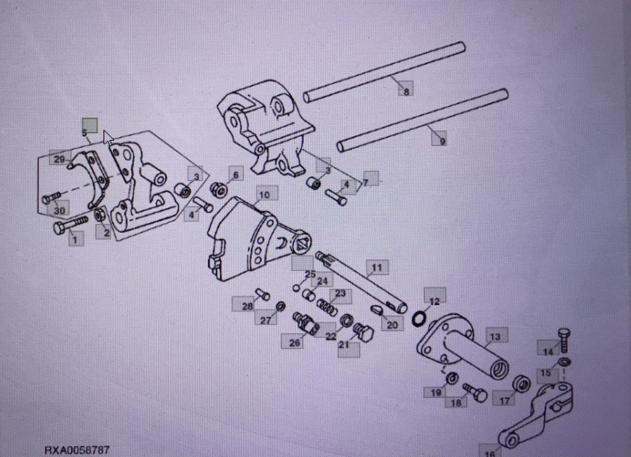 John Deere AR70864/Dżwignia/John Deere 4555/4755/4955