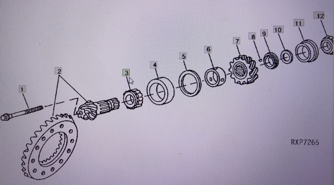 John Deere AR75848/pierścień wewnętrzny/John Deere 4555/4755/4955
