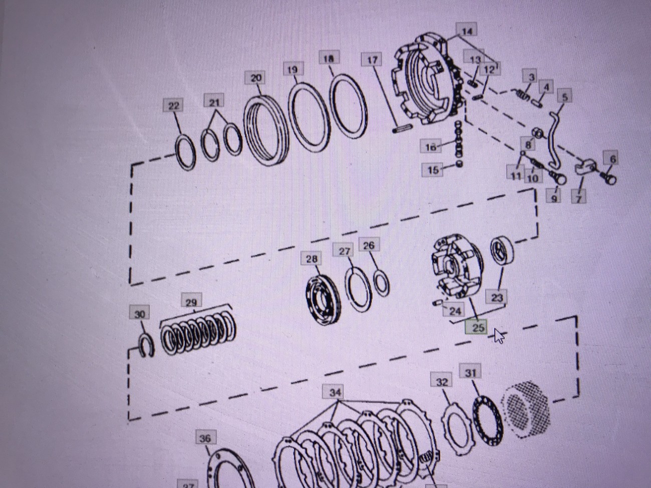 John Deere AR78256/bęben/John Deere 4555/4755/4955 Nr części AR78256