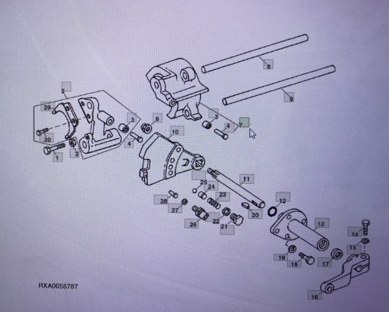 John Deere AR80062/przełącznik/John Deere 4555/4750/4955