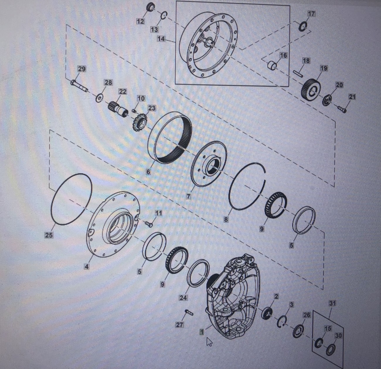 JOHN DEERE R550572/John Deere zwrotnica/John Deere 8345R 8520 8220 8420 8225R 8270R