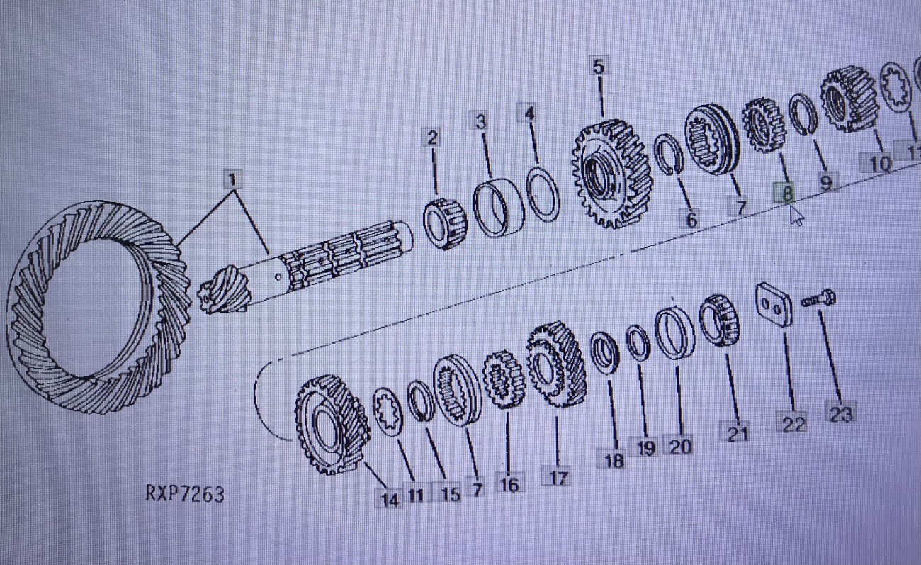 John Deere R5827/pierścień zmiany biegów/John Deere 4555/4755/4955 Nr części R5827