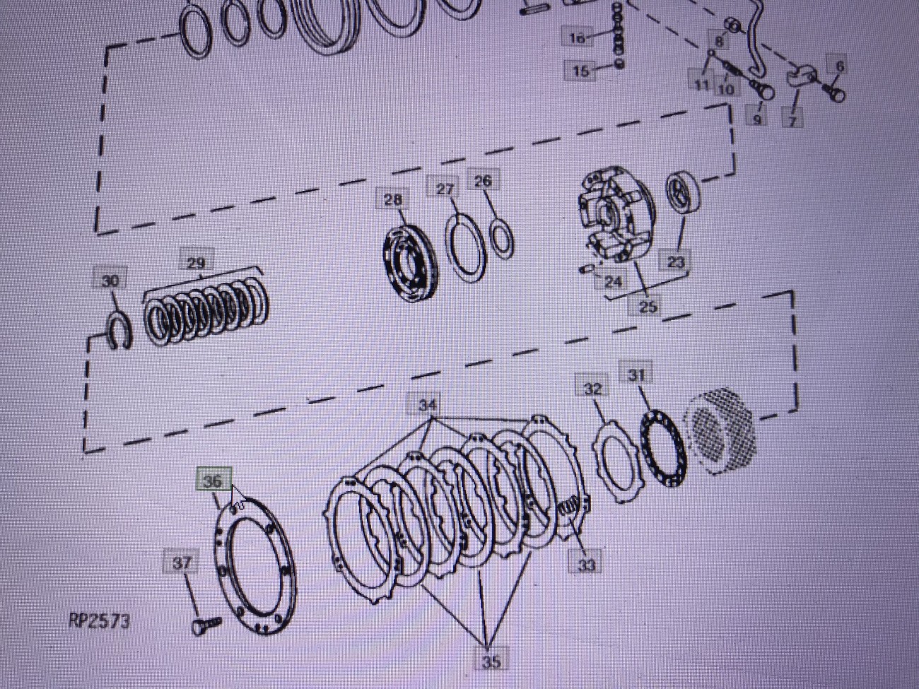 John Deere R59467/płytka/John Deere 4555/4755/4955 Nr części R59467