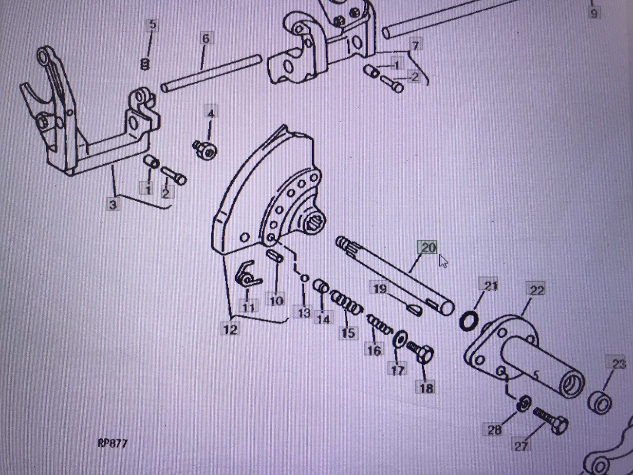 John Deere R62812/wałek/John Deere 4555/4560/4630/4755/4955