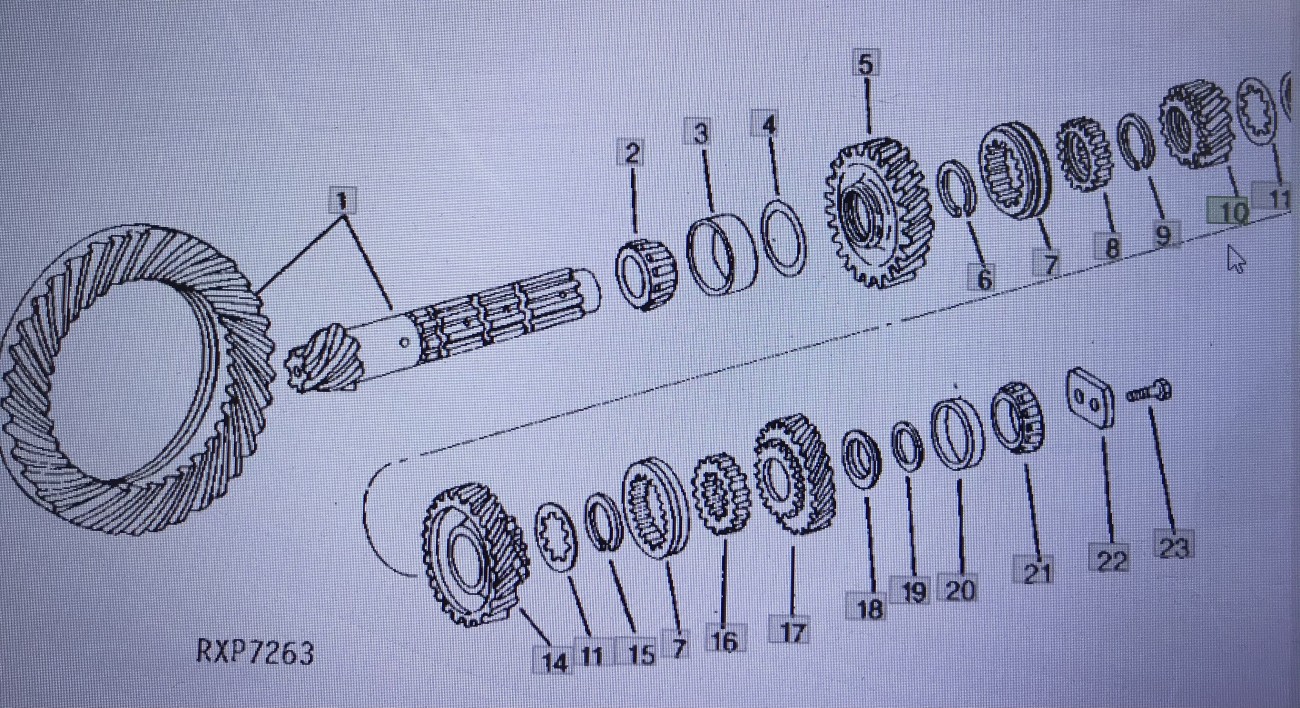 John Deere R63931/tryb/John Deere 4555/4755/49555 Nr części R63931