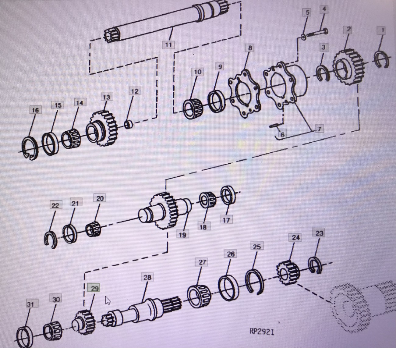 John Deere R71319/bieg/John Deere 4555/4755/4955