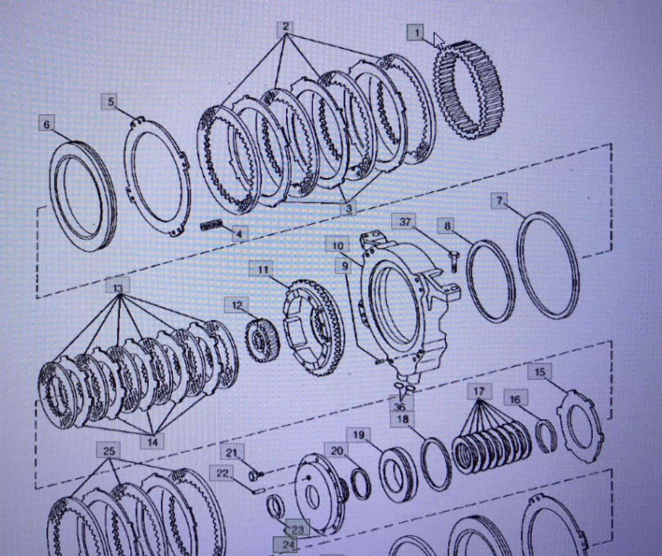 John Deere R7154/bieg-koło zębate/John Deere 4555/4755/4955
