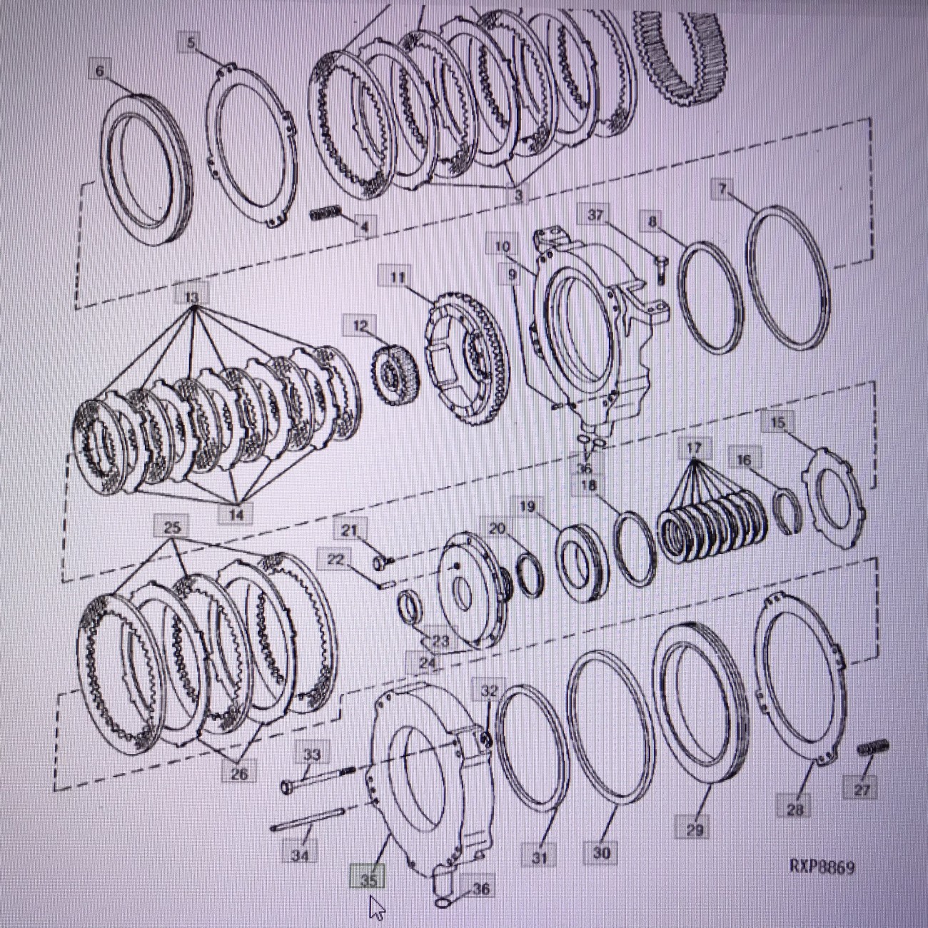 John Deere R72045/obudowa/John Deere 4555/4755/4955