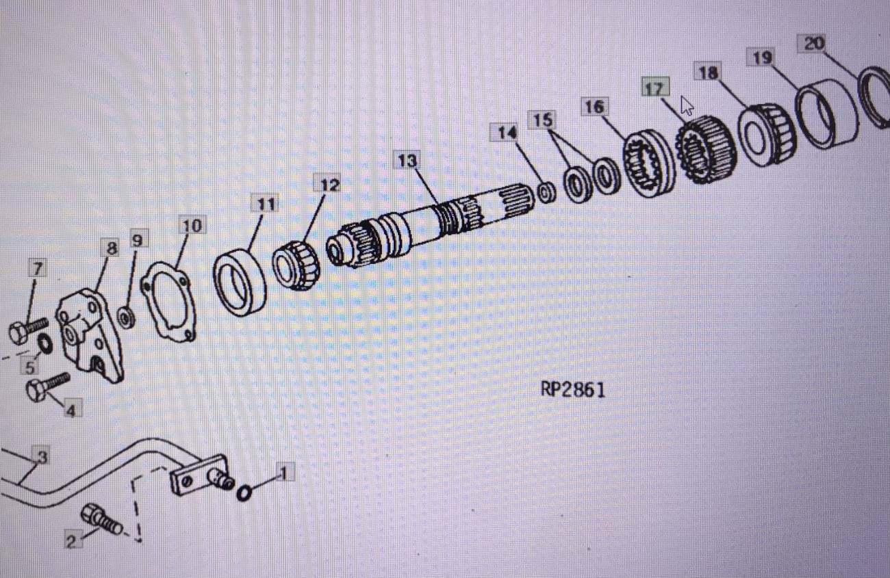 John Deere R72191/bieg-koło zębate/John Deere 4555/4755/4955