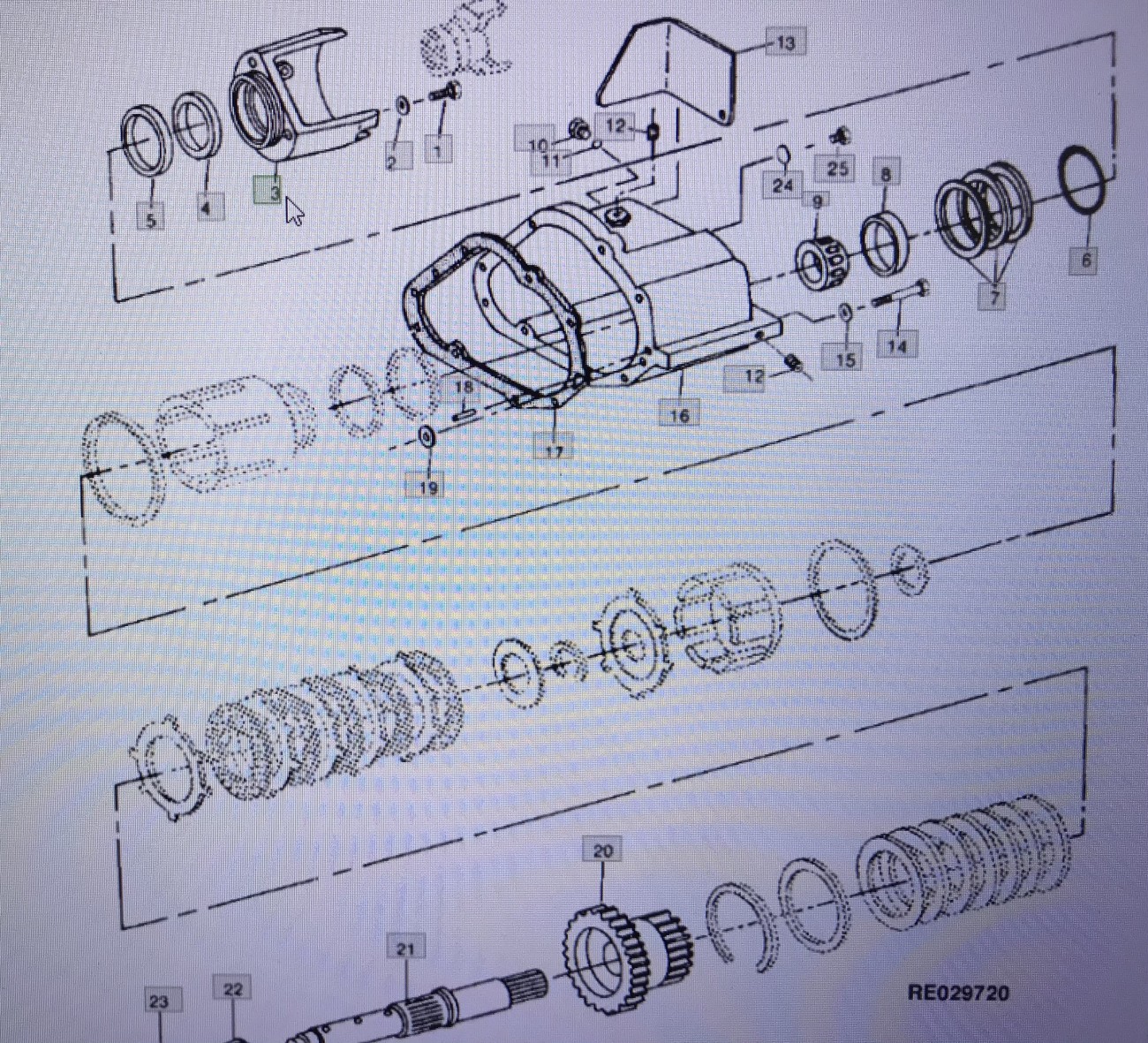John Deere R81434/R81436/obudowa łoźyska/John Deere 4555/4755/4955