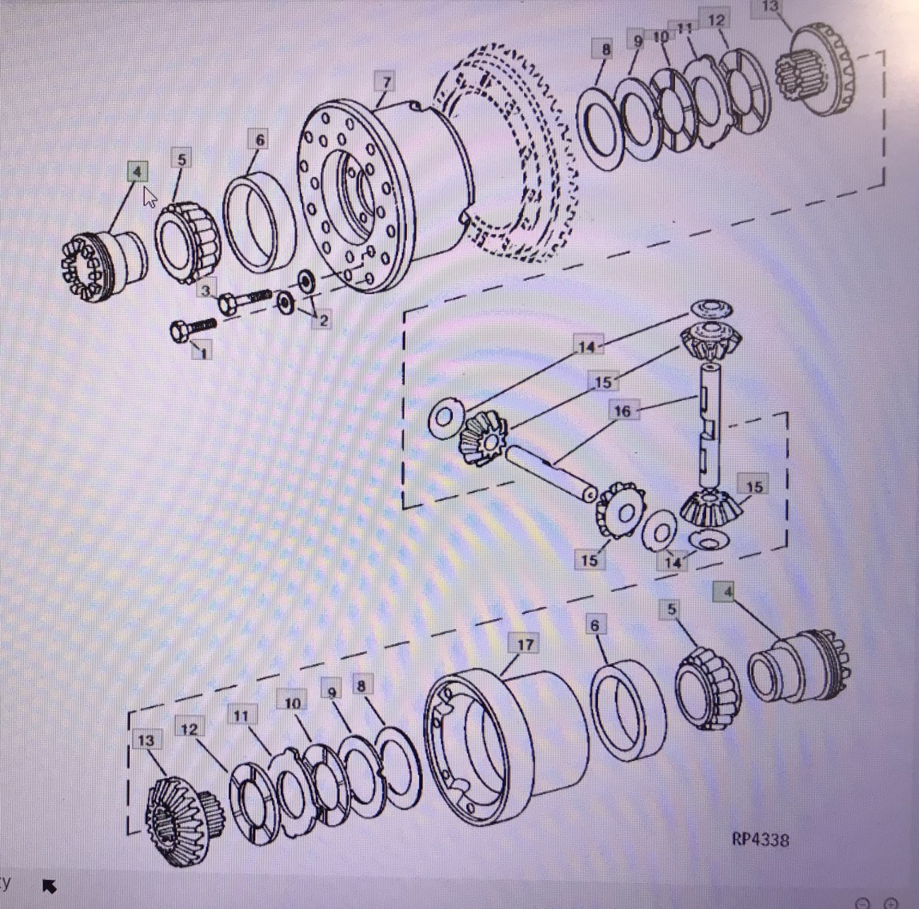 John Deere R83120/obudowa łoźyska/John Deere 4555/4755/4955