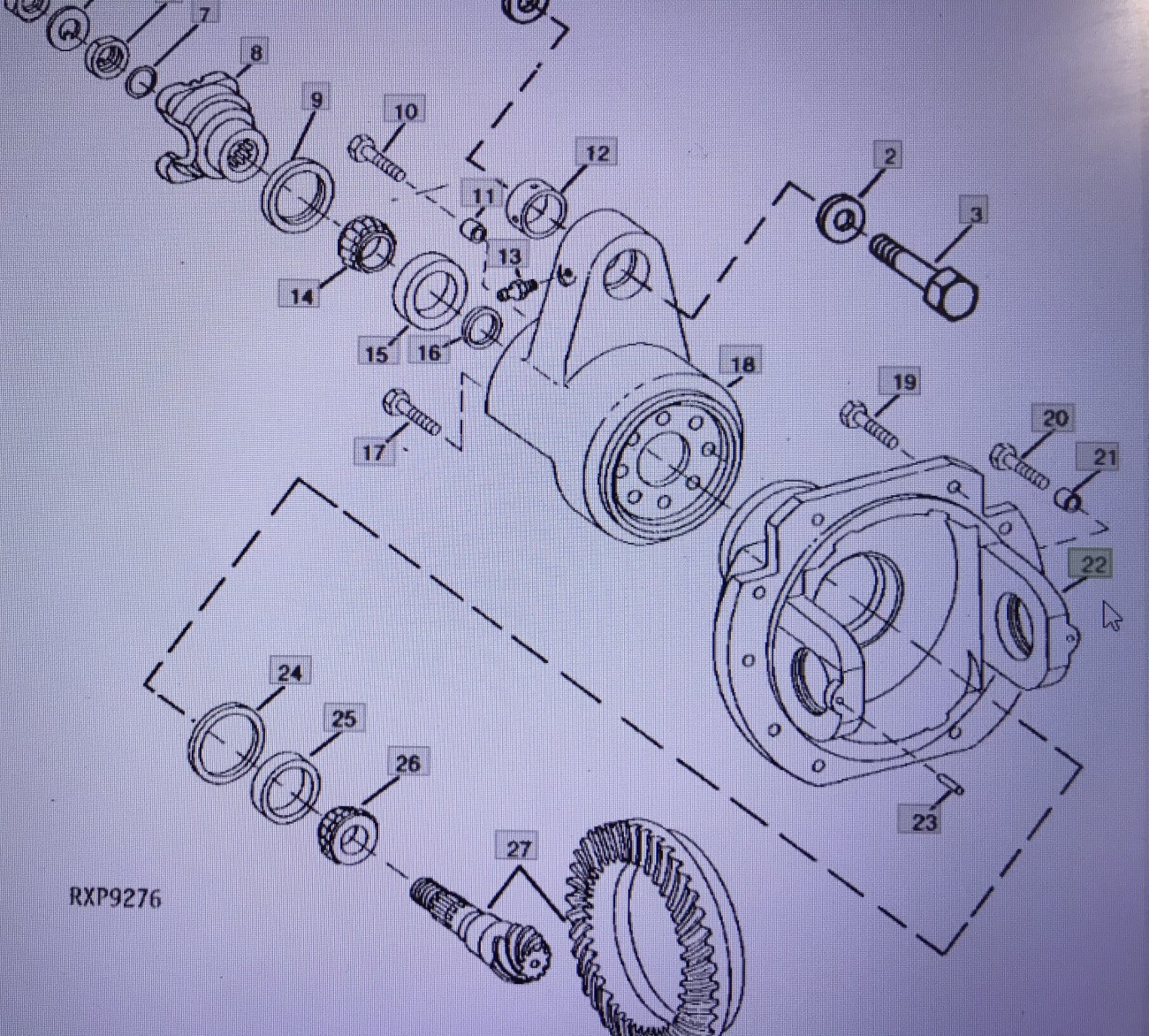 John Deere R83168/obudowa/John Deere 4555/4755/4955