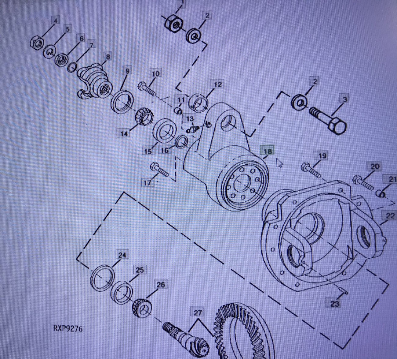 John Deere R83473/uchwyt/John Deere 4555/4755/4955