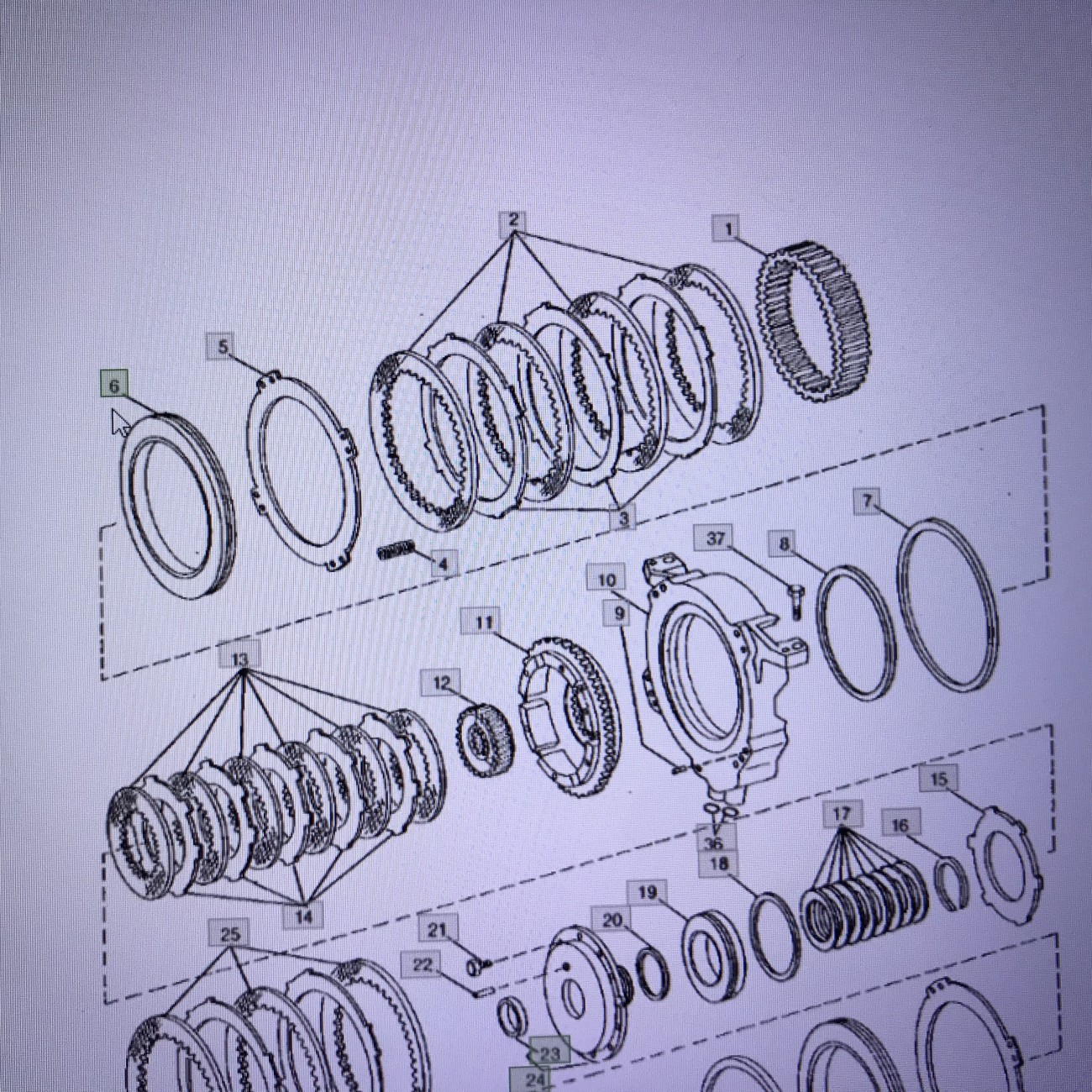 John Deere R97381/tłoczek/John Deere 4555/4755/4955