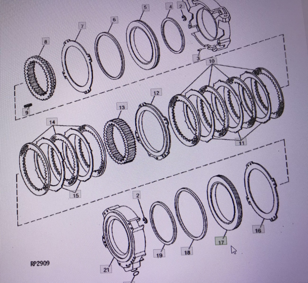 John Deere R97382/tłoczek/John Deere 4555/4755/4955