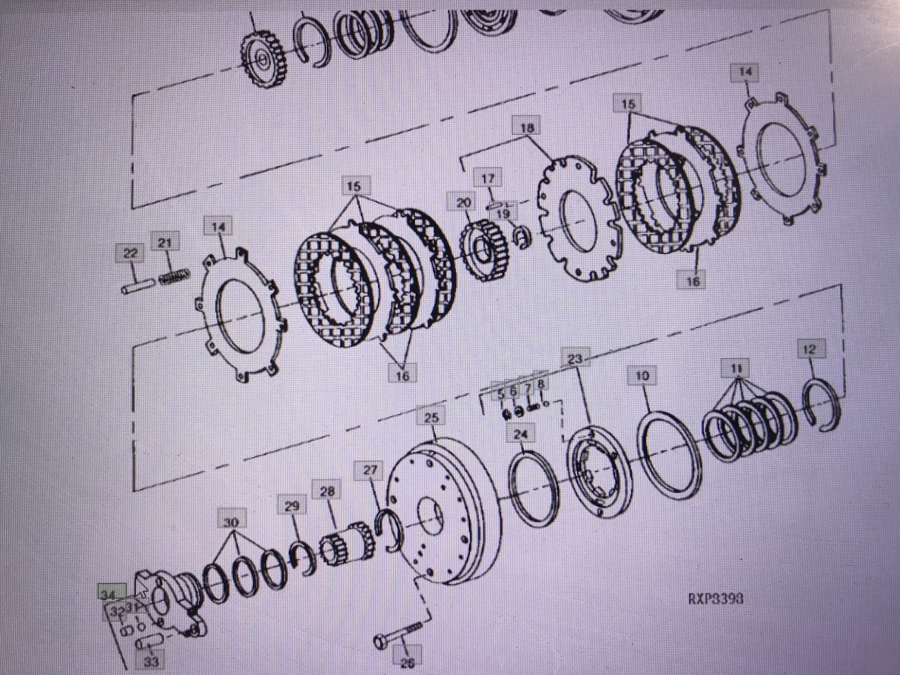 John Deere RE10392/kolektor/John Deere 4555/4755/4955