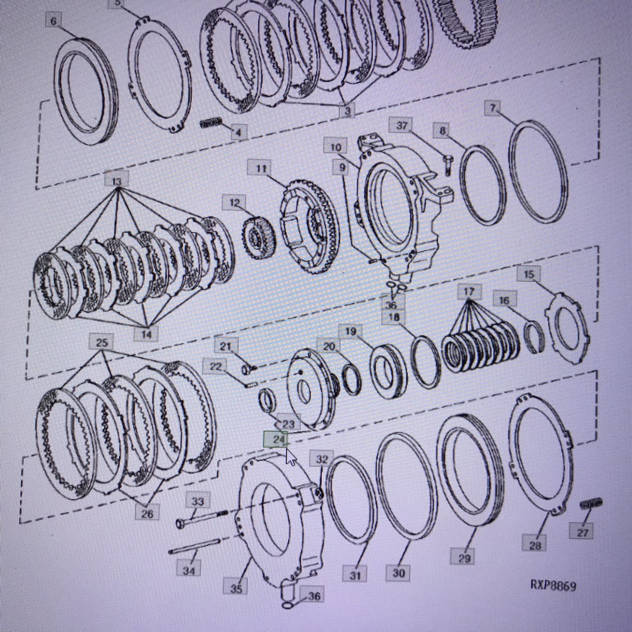 John Deere RE14586(R79139)/obudowa/John Deere 4555/4755/4955