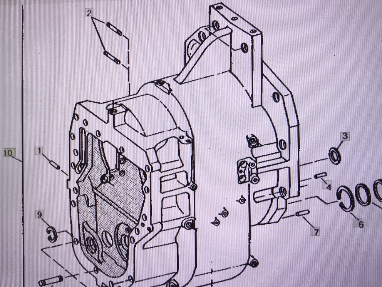 John Deere RE15956/RE15957/obudowa sprzęgła/John Deere 4555/4755/4955