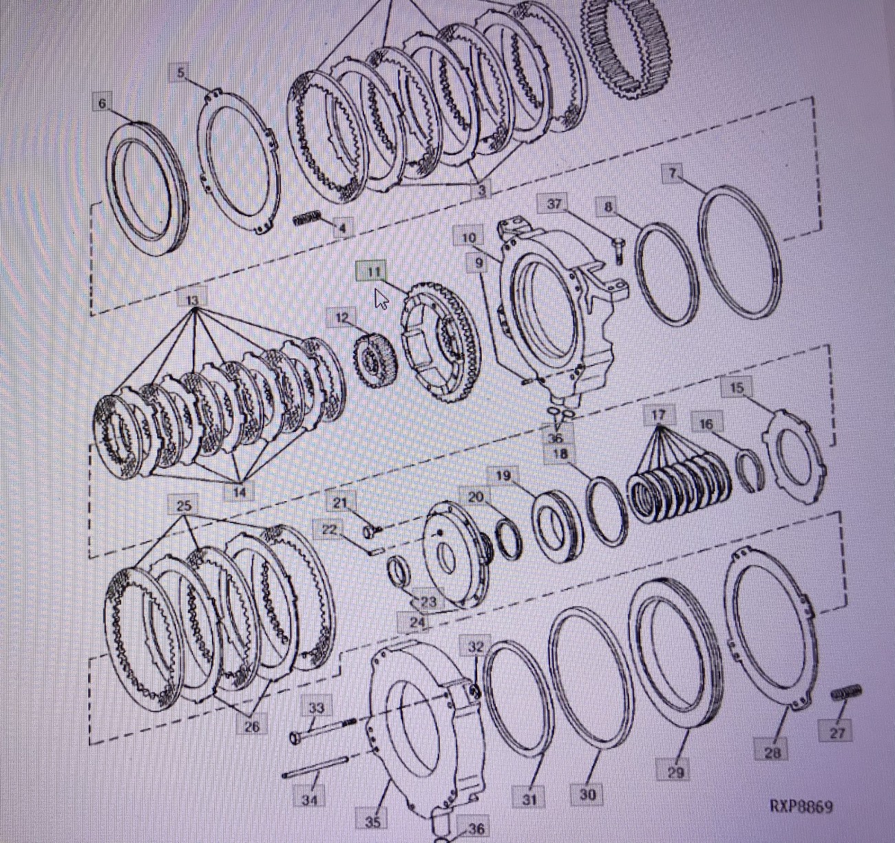 John Deere RE20933/bęben/John Deere 4555/4755/4955