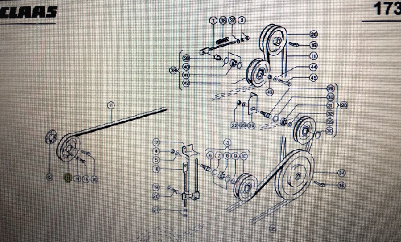 John Deere RE26586/R124414/R86488/zwrotnica/John Deere 4555/4755/4955