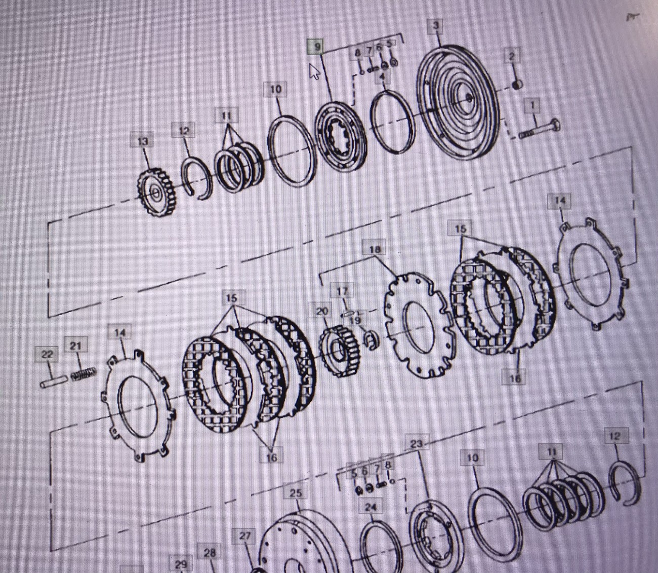 John Deere RE27189/tłoczek/John Deere 4555/4755/4955