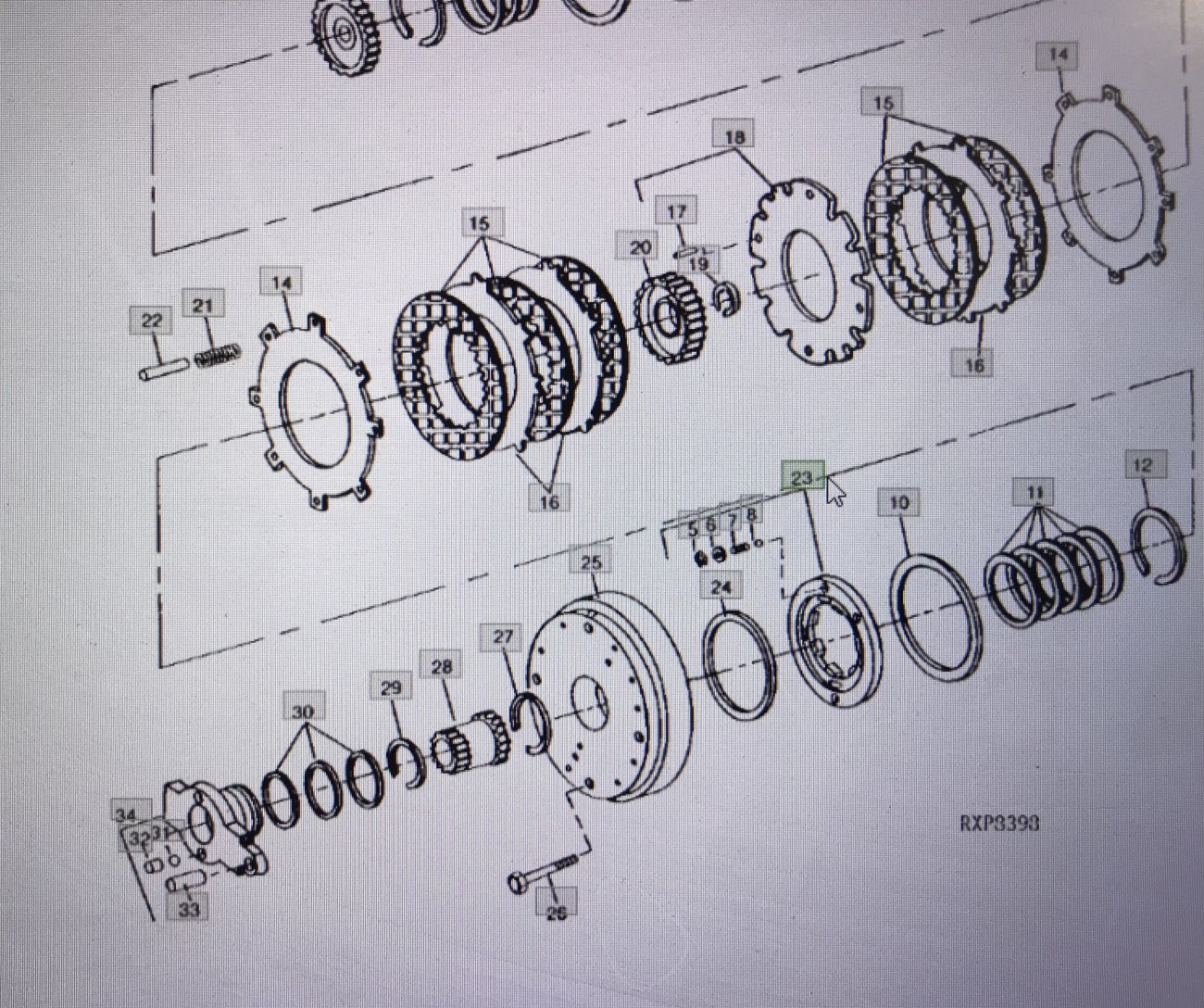 John Deere RE27190/tłoczek/John Deere 4555/4755/4955