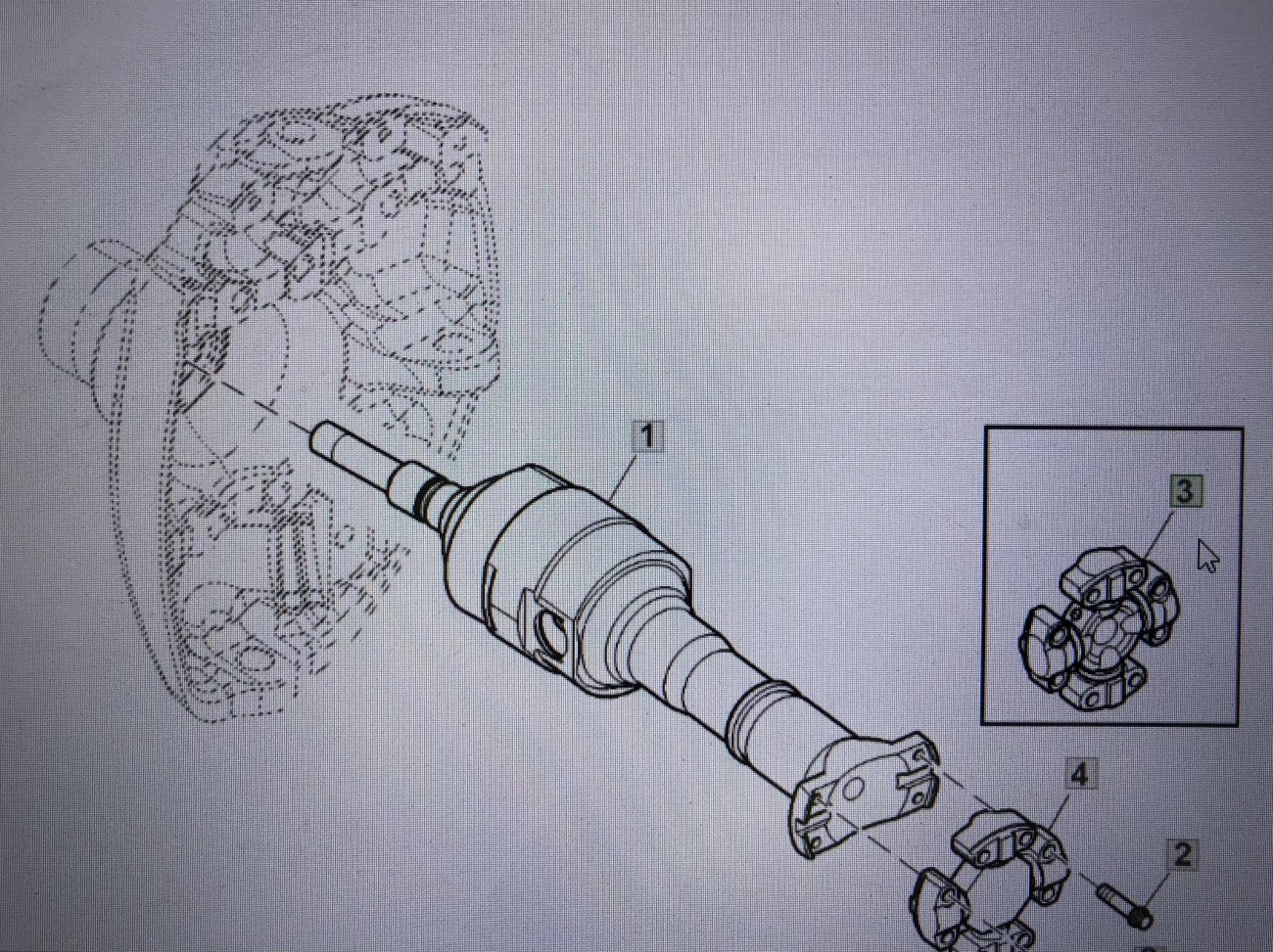 JOHN DEERE RE307561/John Deere przegub uniwersalny/John Deere 8345R 7200R 7210R 7230R 8245R 8270R