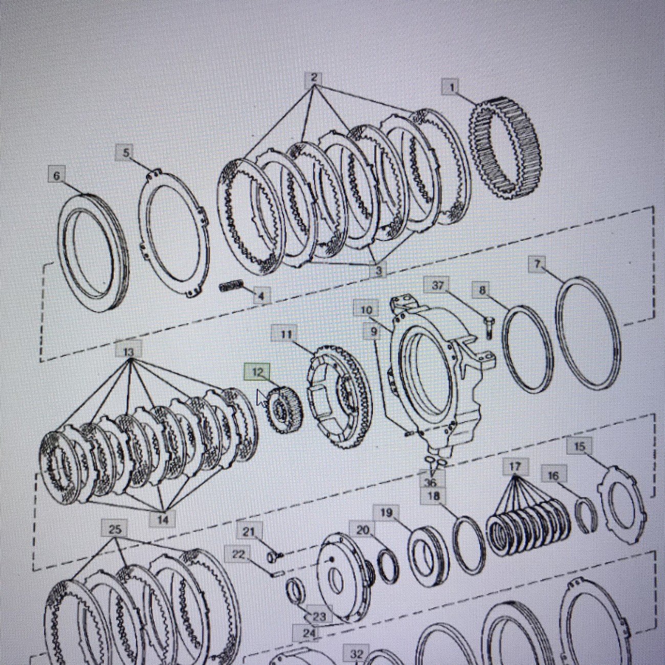 John Deere RE40456/piasta/John Deere 4555/4755/4955