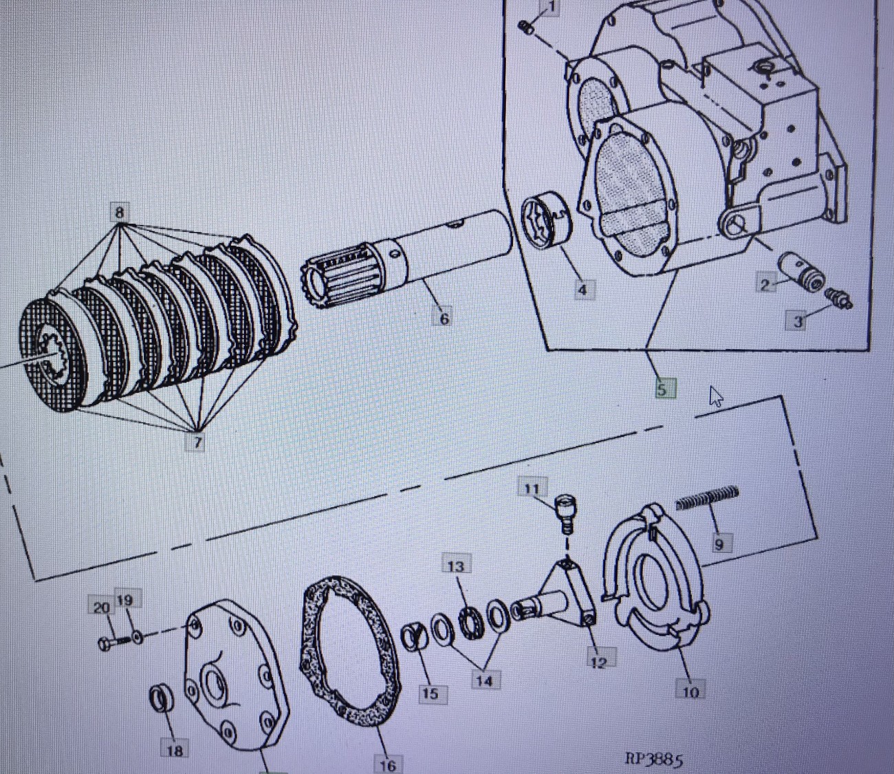 John Deere RE50440/osłona/John Deere 4555/4755/4955